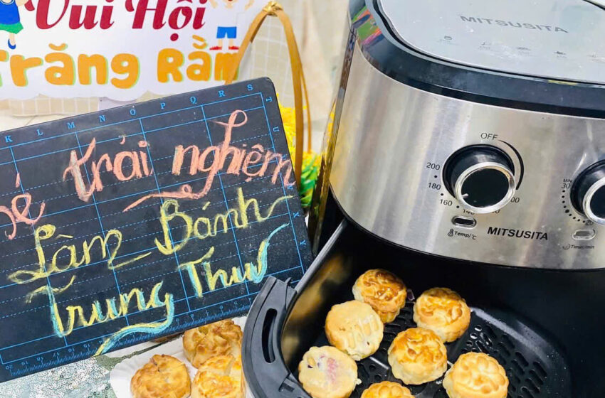  Hoạt động trải nghiệm “làm bánh Trung thu”
